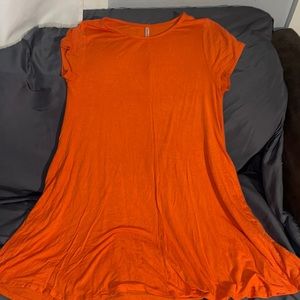 Mittoshop Orange Tshirt Dress